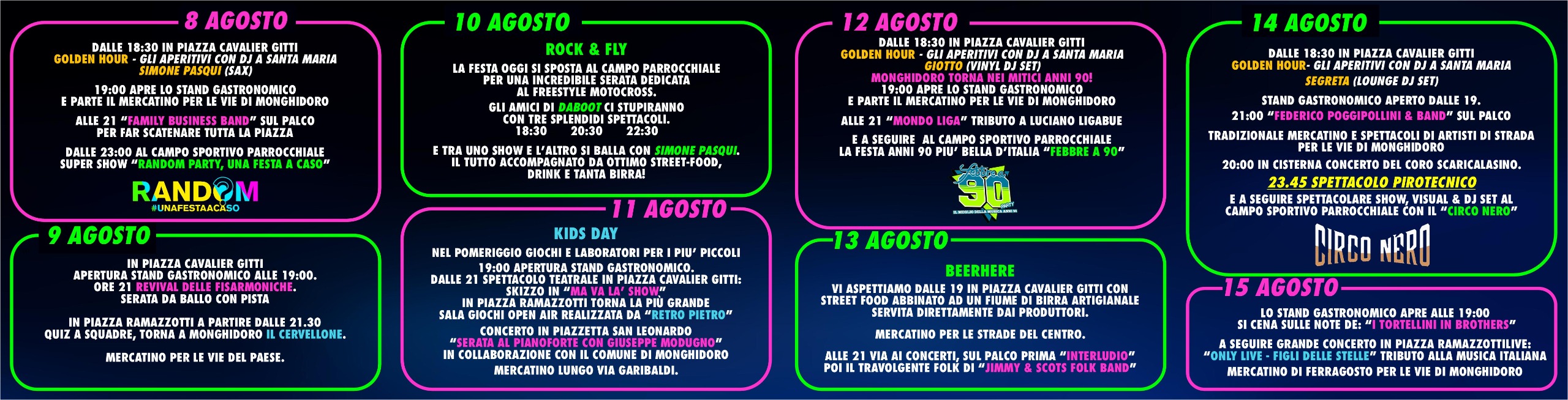 programma santa maria 2026 