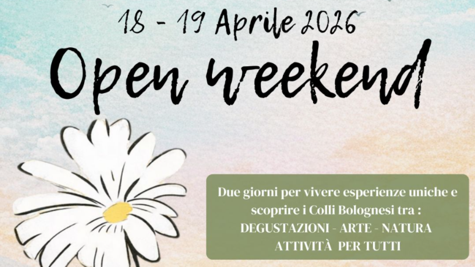 open weekend 2026 