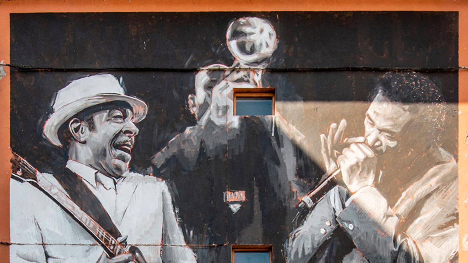 Street Art Edoardo Ettorre - Bobby Rush, Vasti Jackson, Curtis Pope © Porretta SOUL Festival