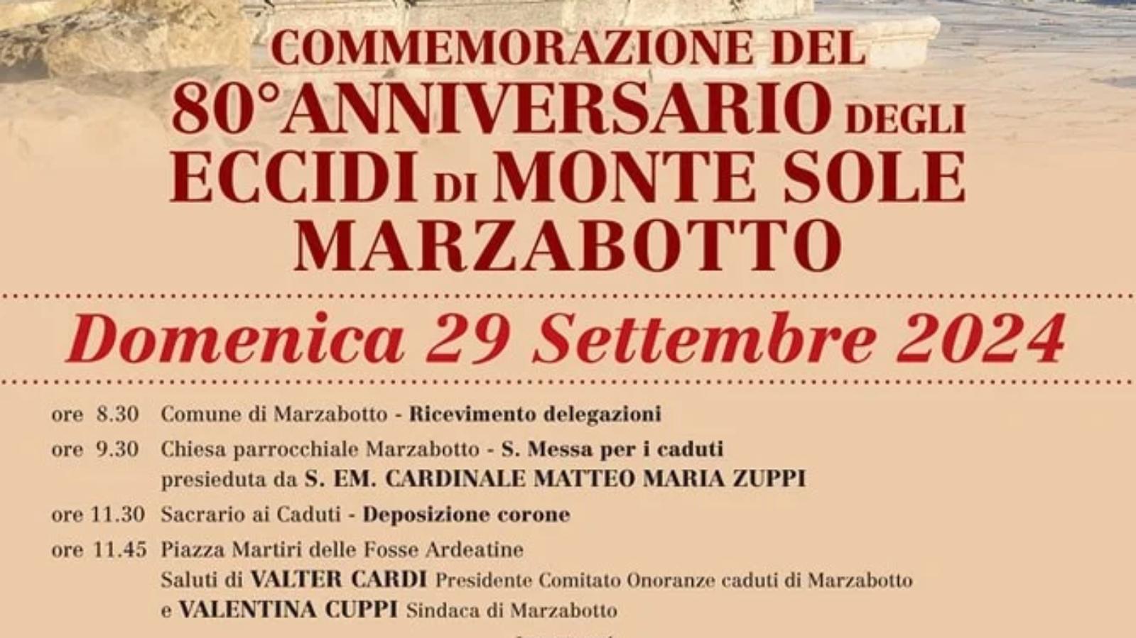 commemorazione marzabotto 2024 