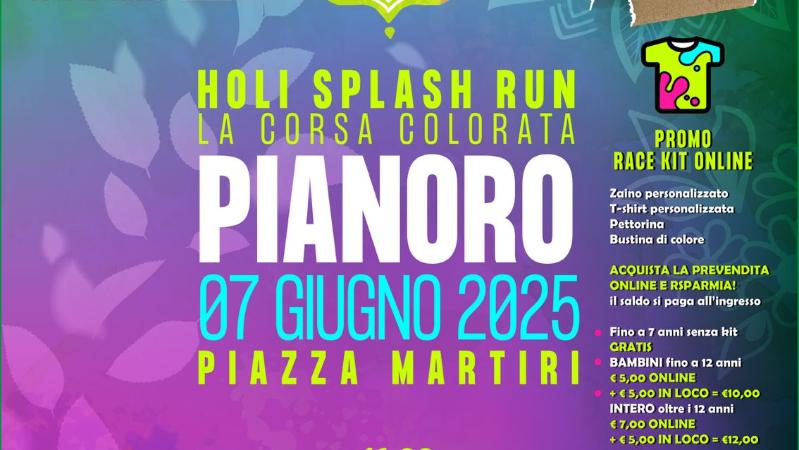 Holi splash run - la corsa colorata 