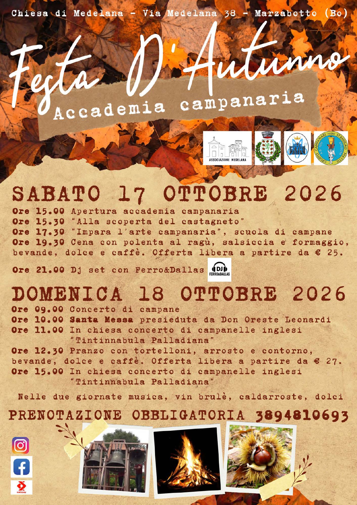festa medelana autunno 2026 