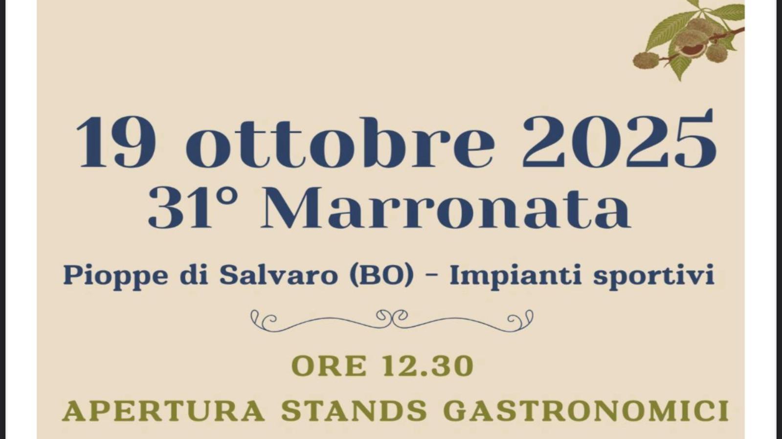 marronata pioppe 2025 