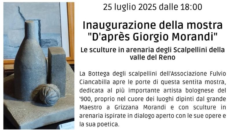 Inaugurazione della mostra "D'après Giorgio Morandi" 