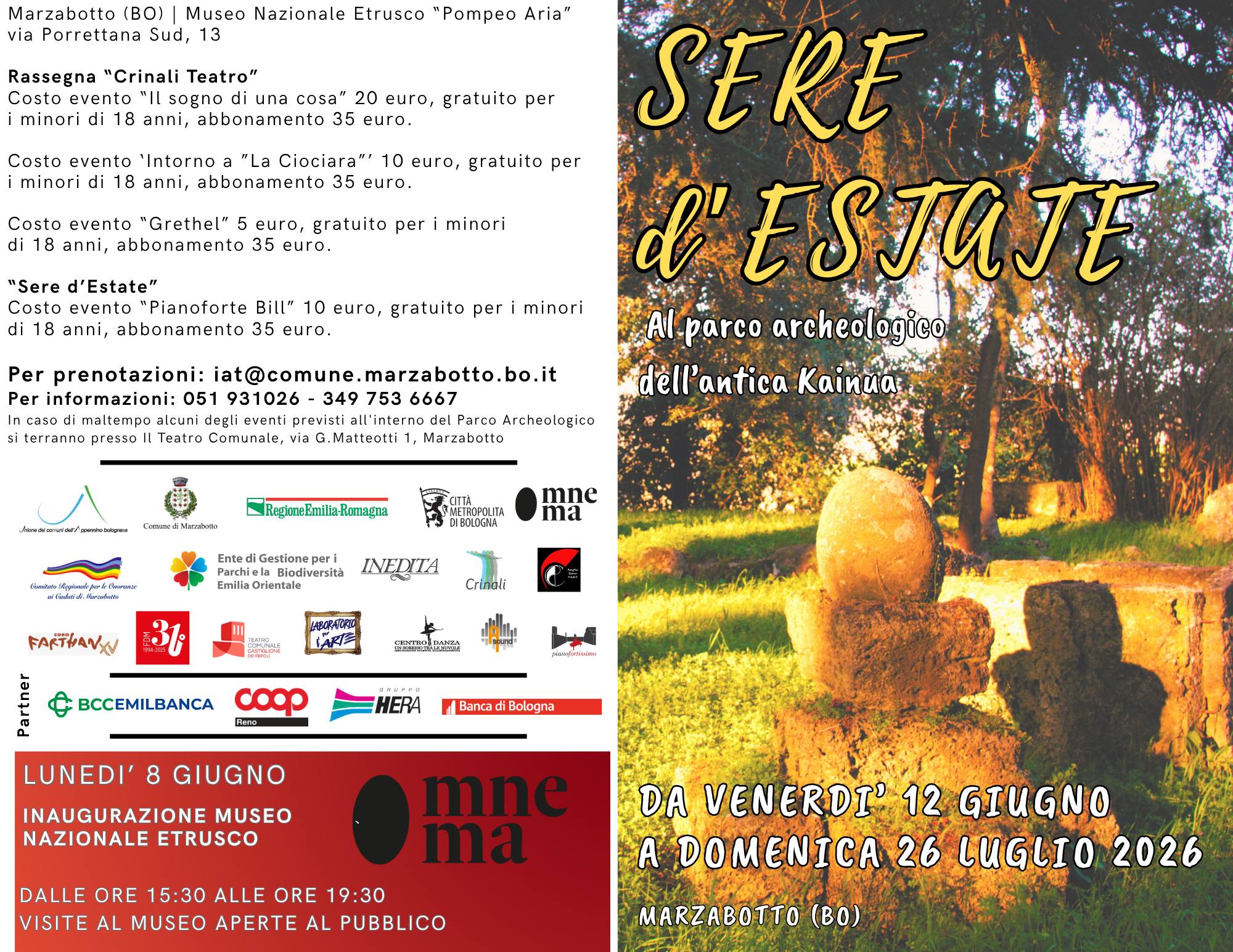 sere d'estate 2 2026 