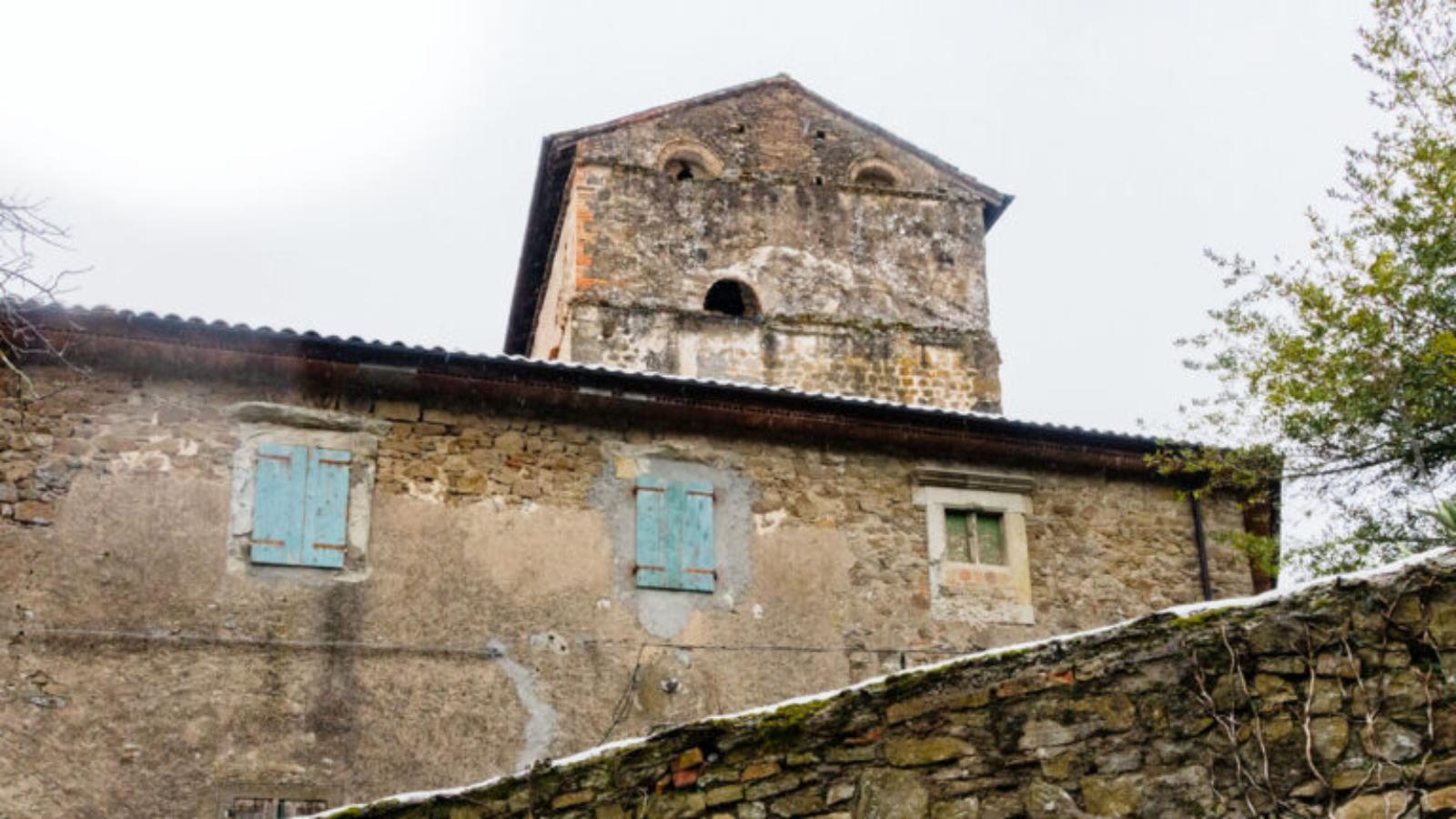 Casa Torre di Affrico, veduta della sommità della torre