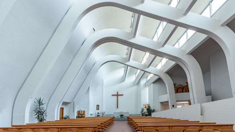 Alvar Aalto's church in Riola di Vergato